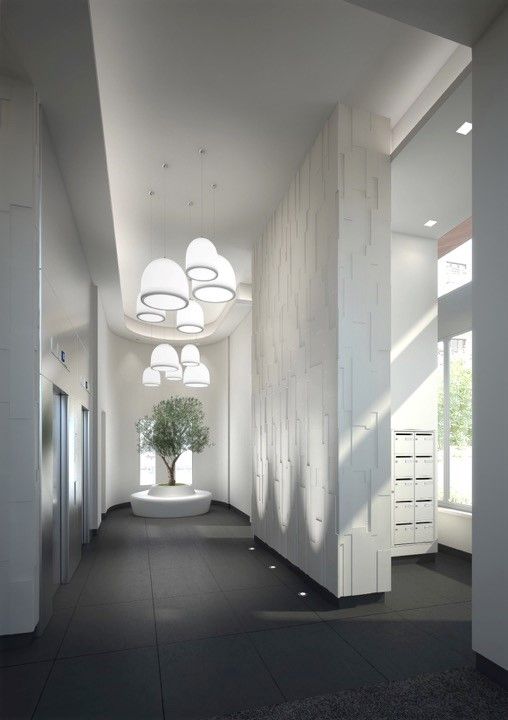 Une impression d'artiste d'un bâtiment avec beaucoup de fenêtres réalisé par mes services d'architecte d'intérieur