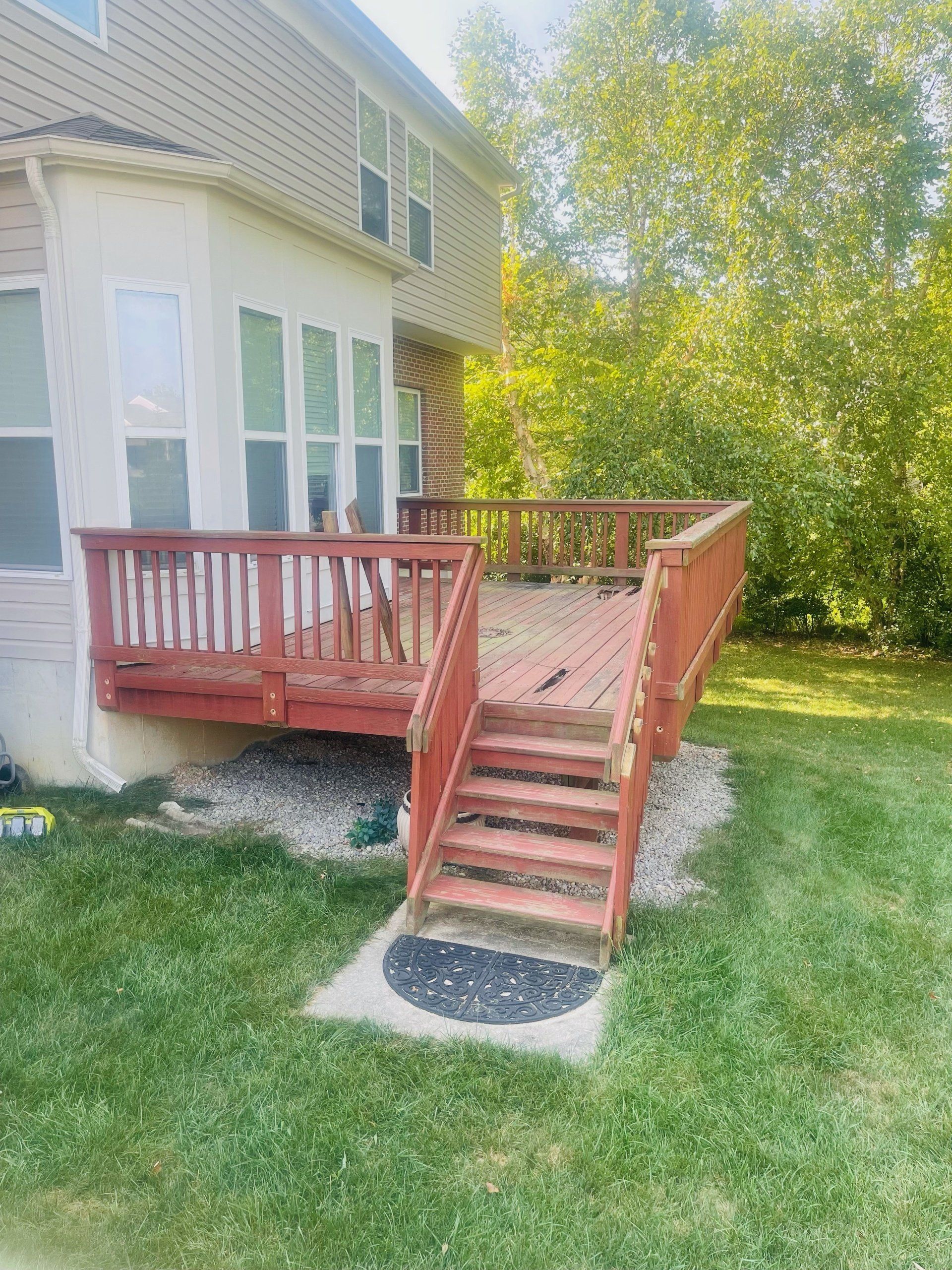 Before pic of deck