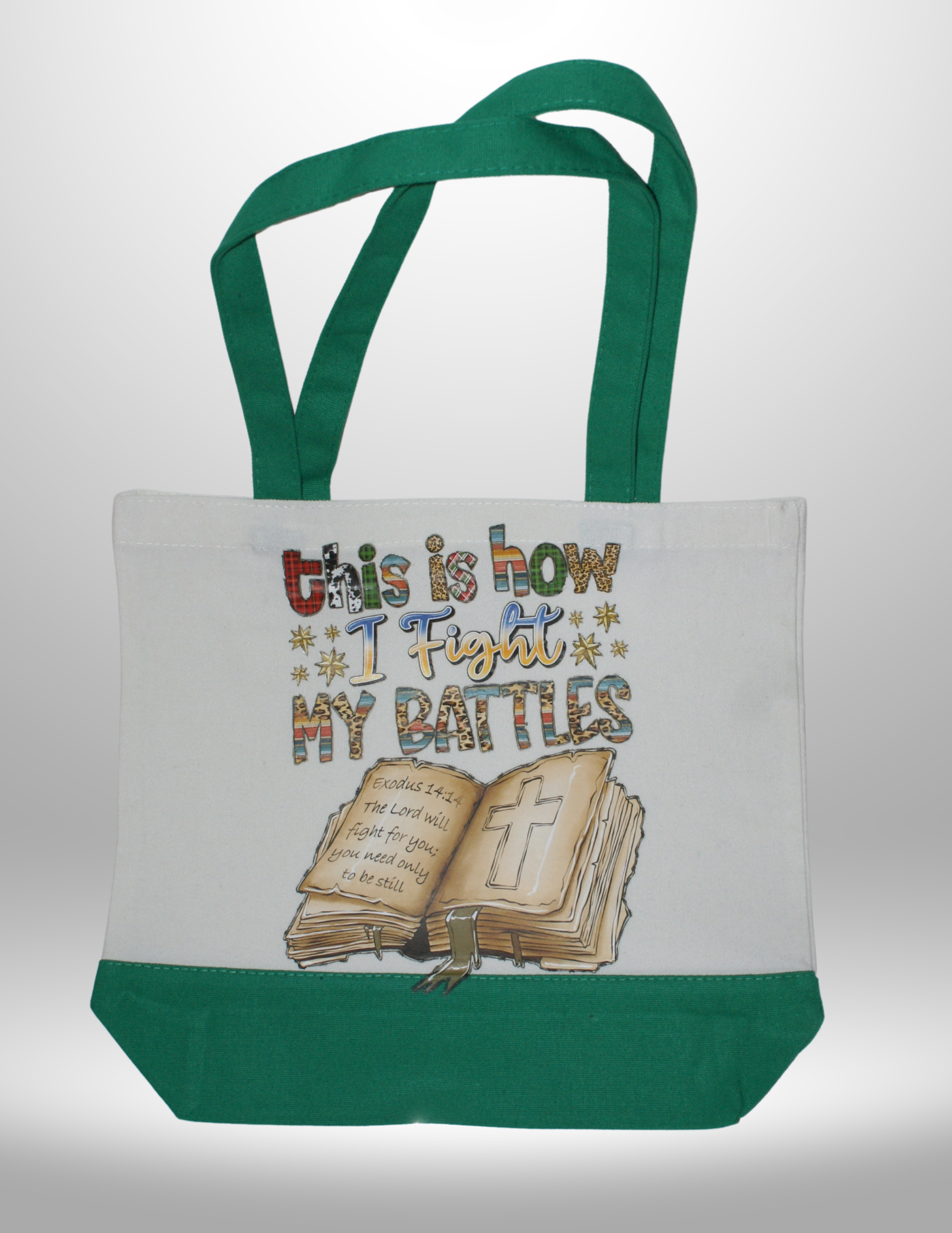 Canvas Tote Bag-Green This is How