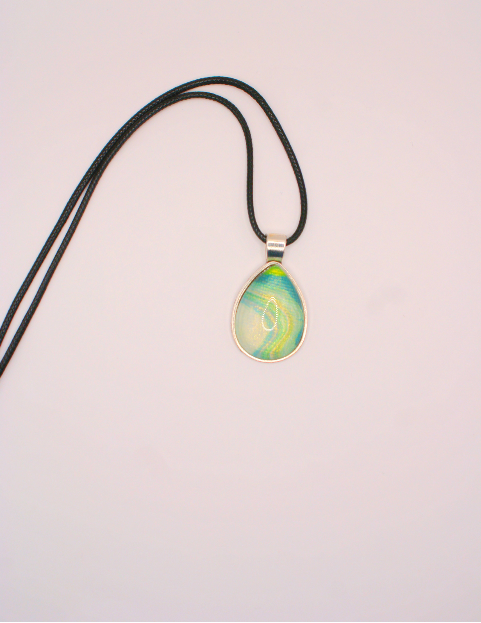 Green & Blue Rain Drop Pendant