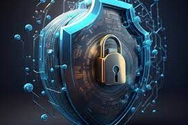 Padlock locked and keeping your data safe