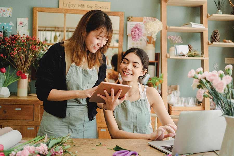 a small business using IT