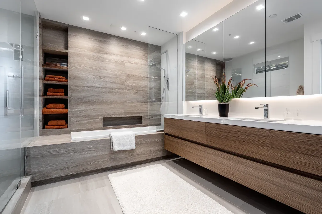 Vancouver bathroom lighting services include vanity lights, recessed lighting, LED strips, sconces, and ambient upgrades. Proper lighting elevates tilework, mirrors, and quartz surfaces. Serving Kensington, Marpole, and Renfrew Heights. Lighting enhances clarity, aesthetics, and atmosphere in modern bathroom renovations.
