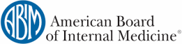 The logo for the american board of internal medicine