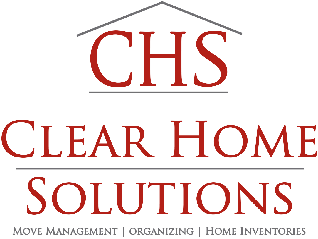 The logo for chs clear home solutions has a house on it