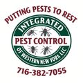 Logo for Integrated Pest Control featuring a cockroach targeted in a green crosshair with the letters IPC.