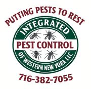 Logo for Integrated Pest Control featuring a cockroach targeted in a green crosshair with the letters IPC.