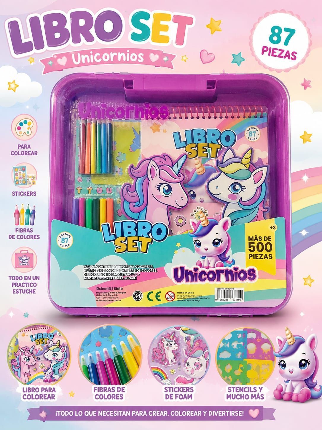 Libro Set Unicornios