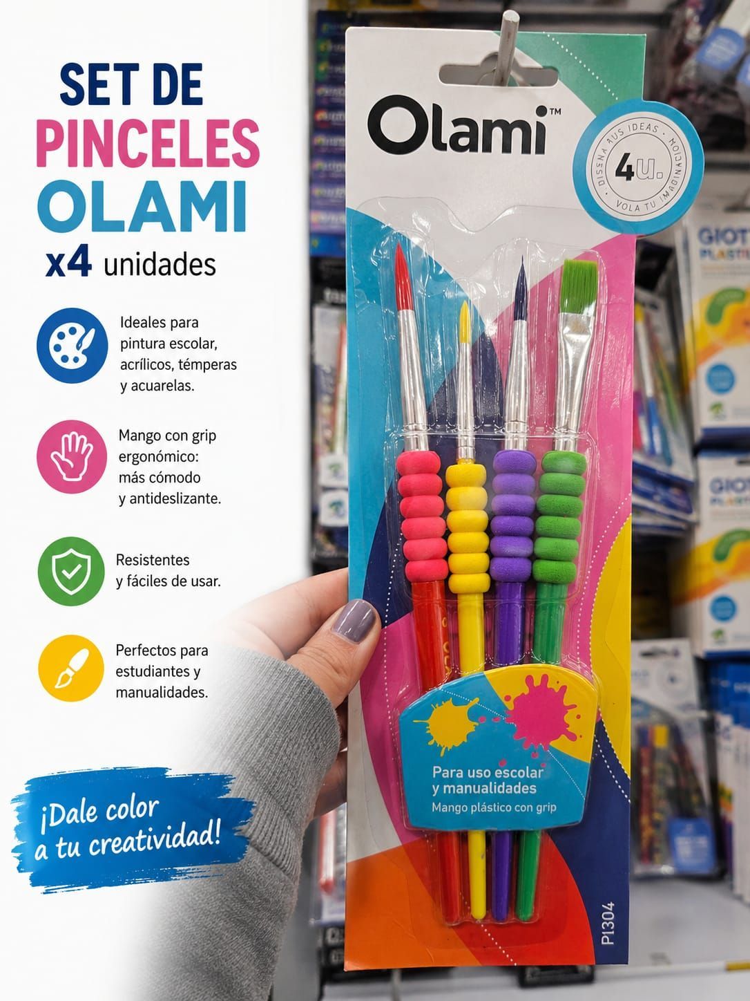 Set de Pinceles escolares