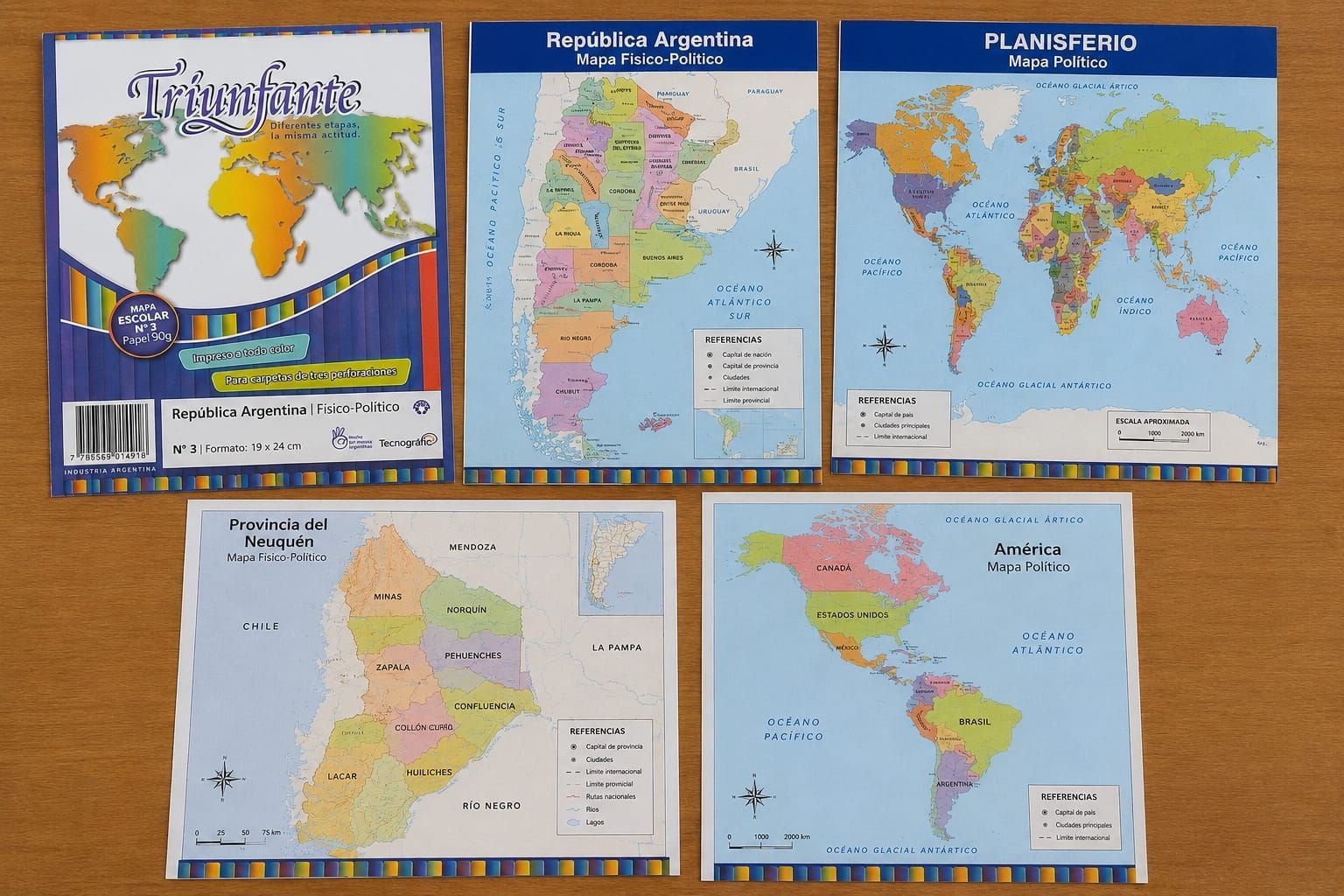 Mapas Escolares (PAX POR 4)