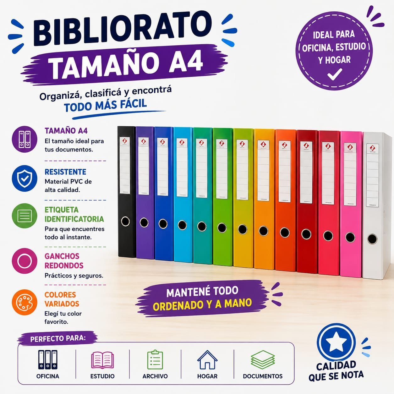 Bibliorato A4 Lomo Ancho