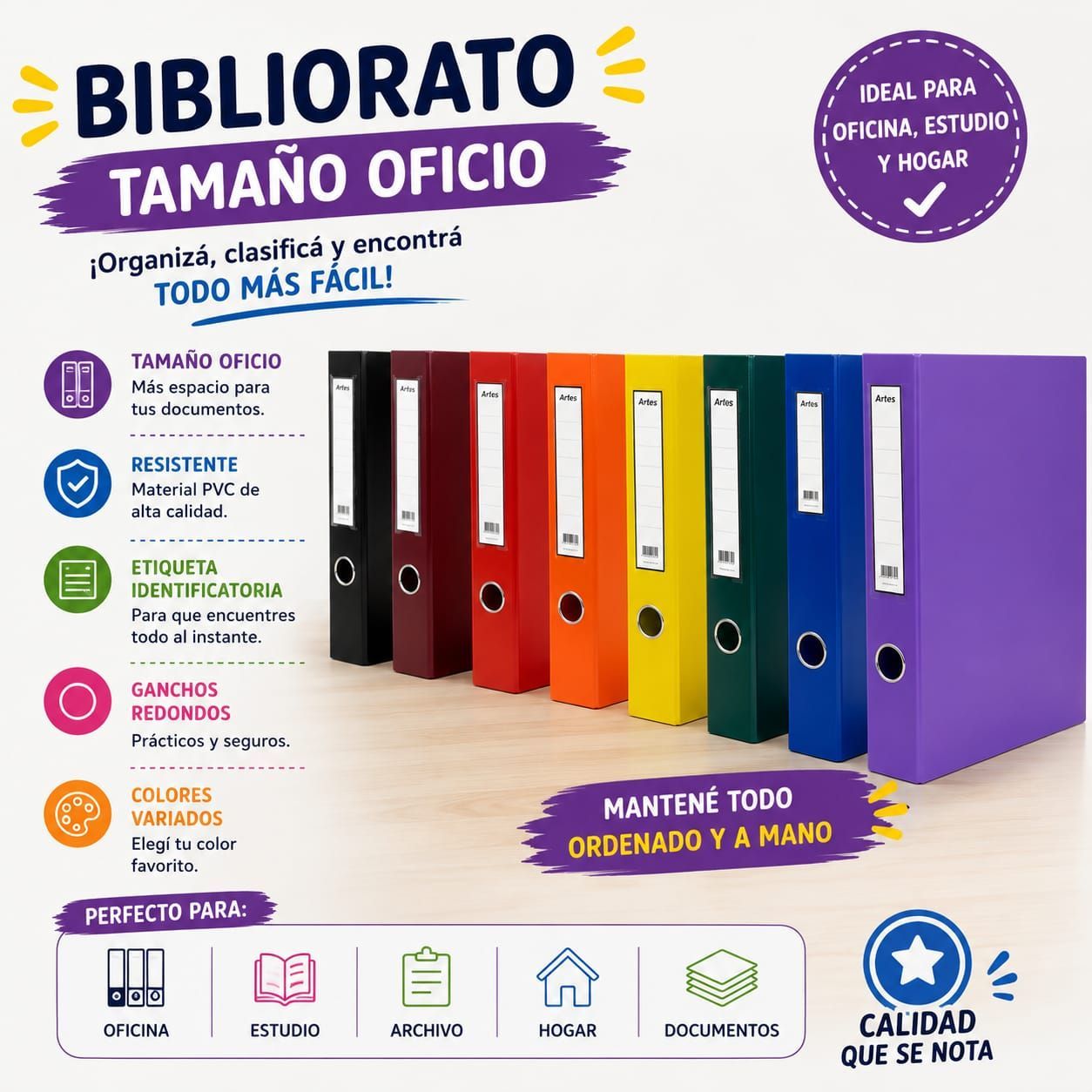 Bibliorato Oficio Lomo Ancho