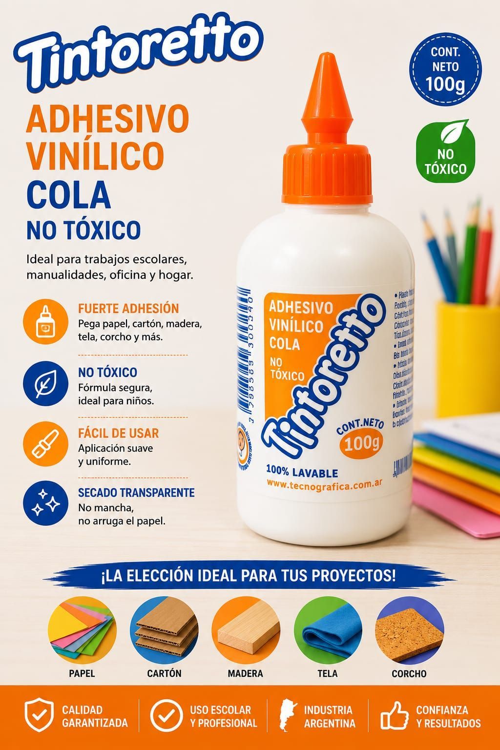 ADHESIVO VINILICO TINTORETTO 100g
