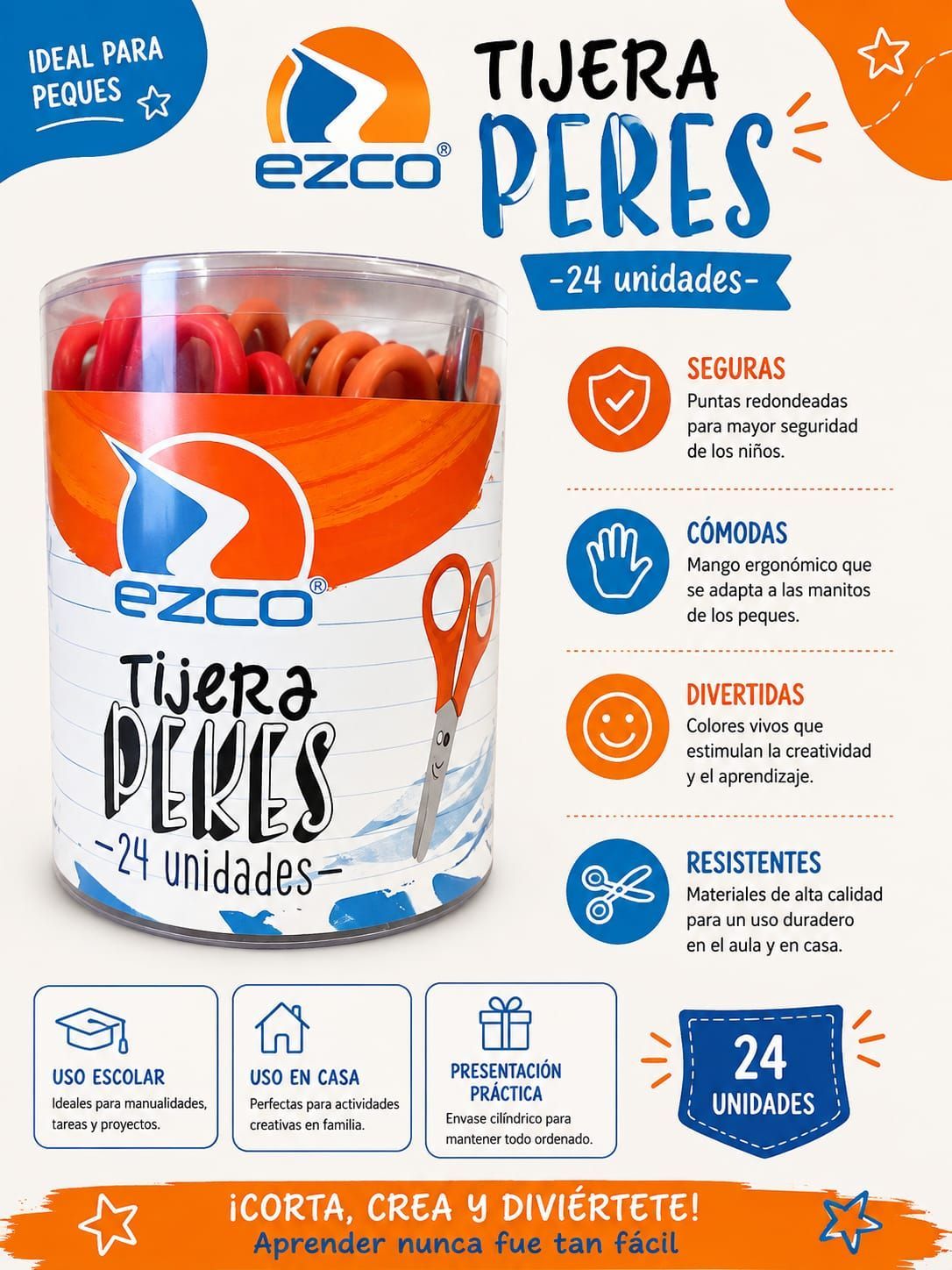 TIJERA EZCO PEKES 13CM