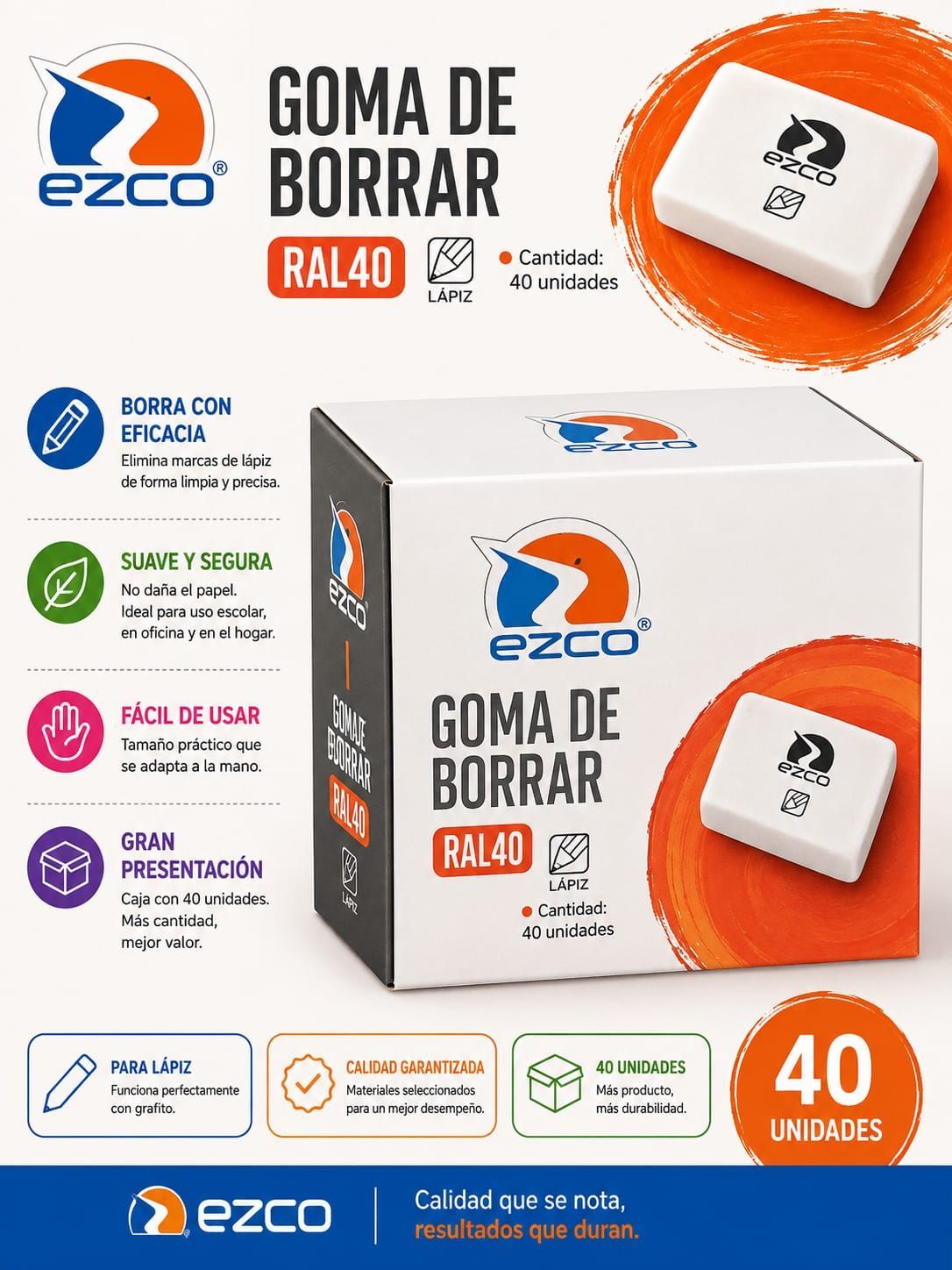 GOMA BORRAR EZCO LAPIZ