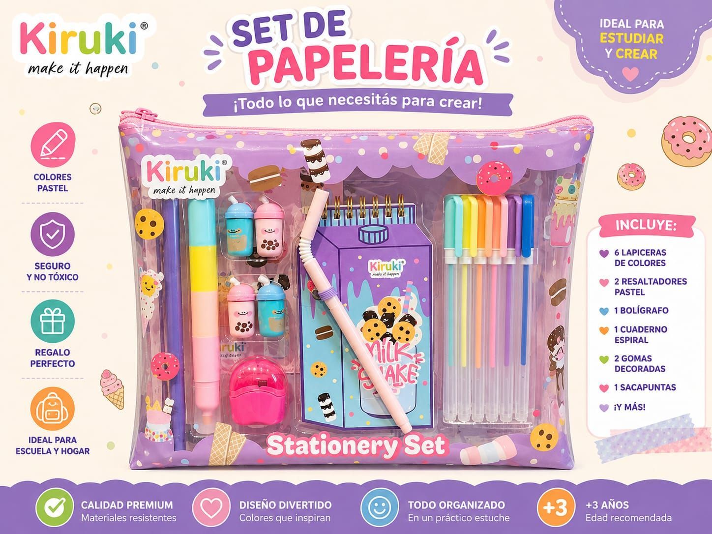 SET KIRUKI TROPICAL JUICEMILK SHAKE