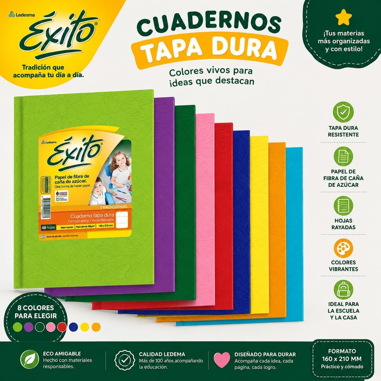 CUADERNO EXITO Nº3 ARAÑA AMARILLO 48H.RAY.