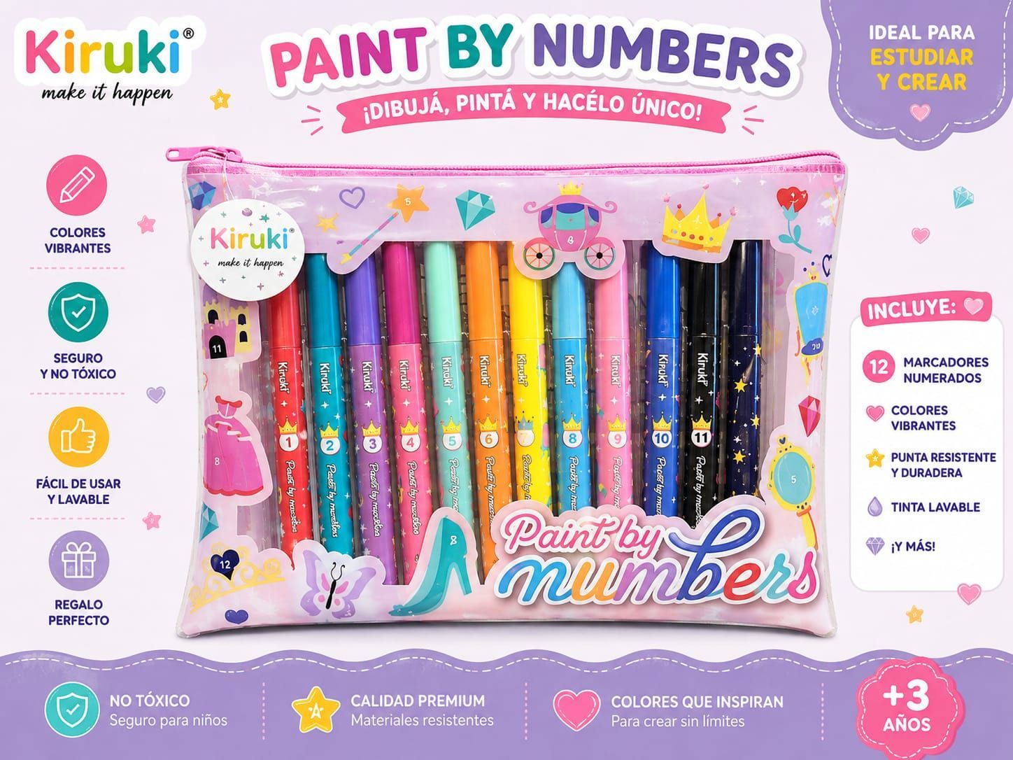 SET KIRUKI PAINT BY NUMBERS
