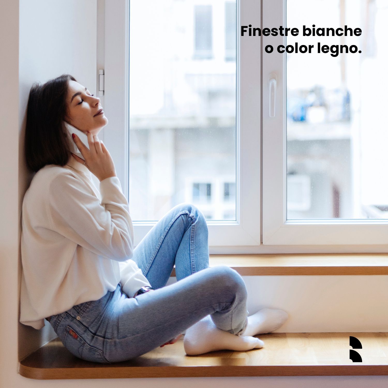 finestre bianche o in legno
