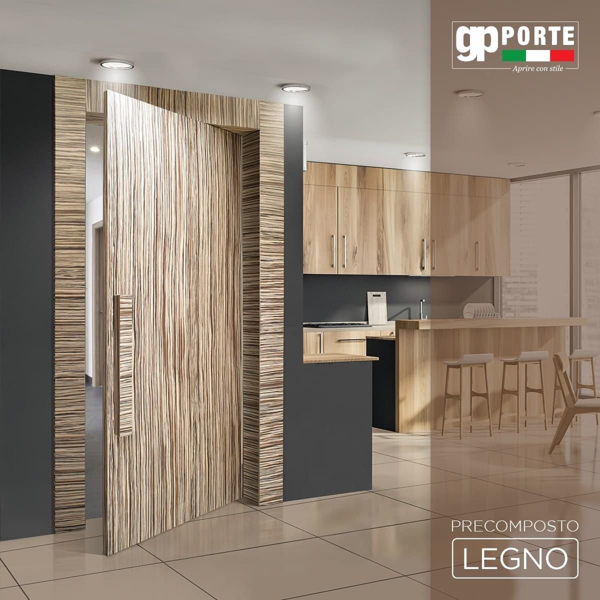porta precomposto legno