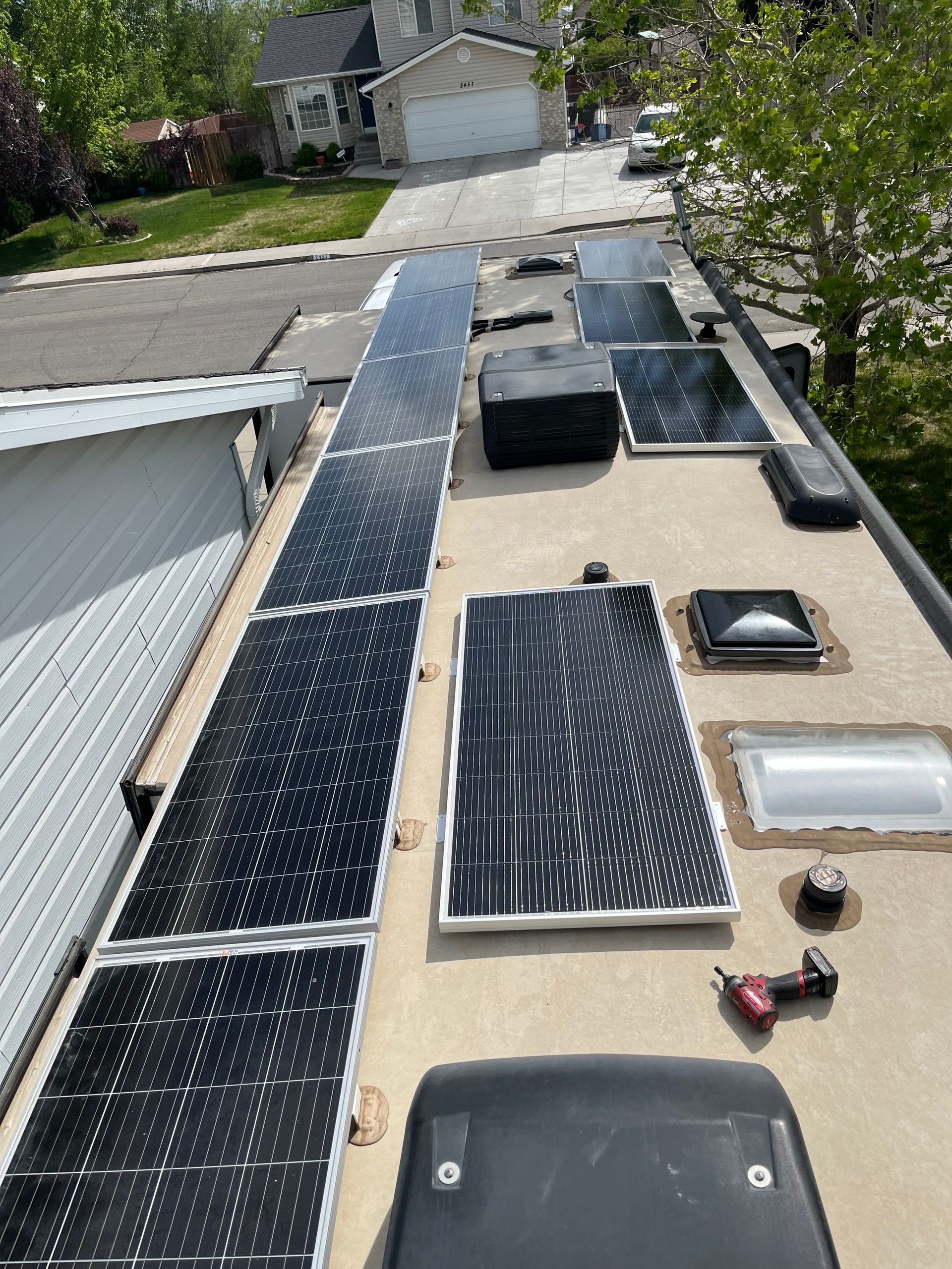 Solar panels and inverter