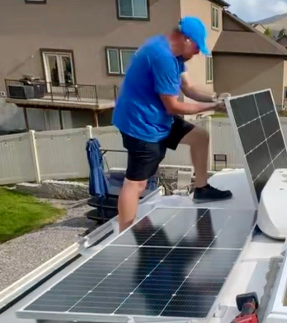 Solar panel installation