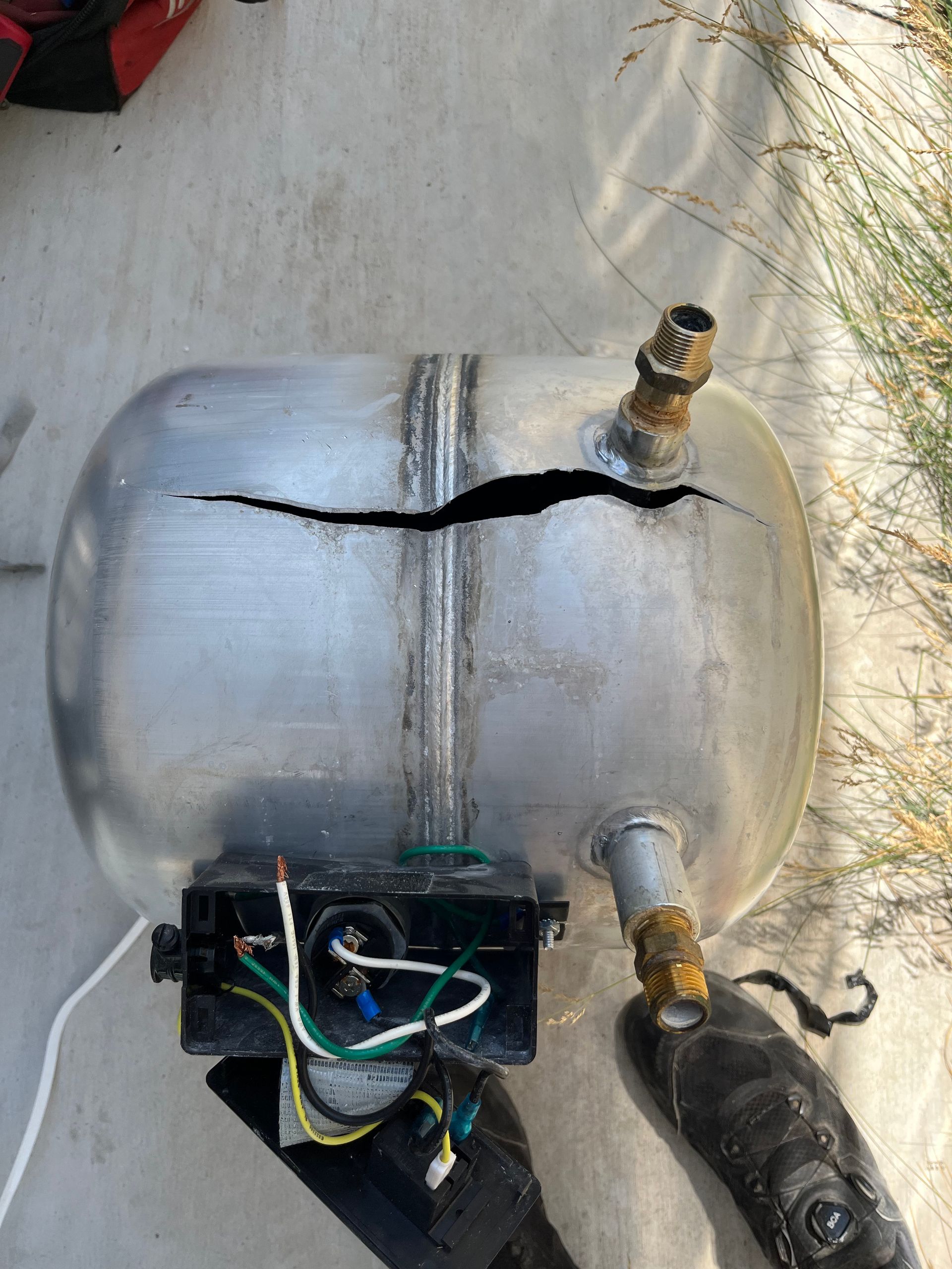 broken Water heater