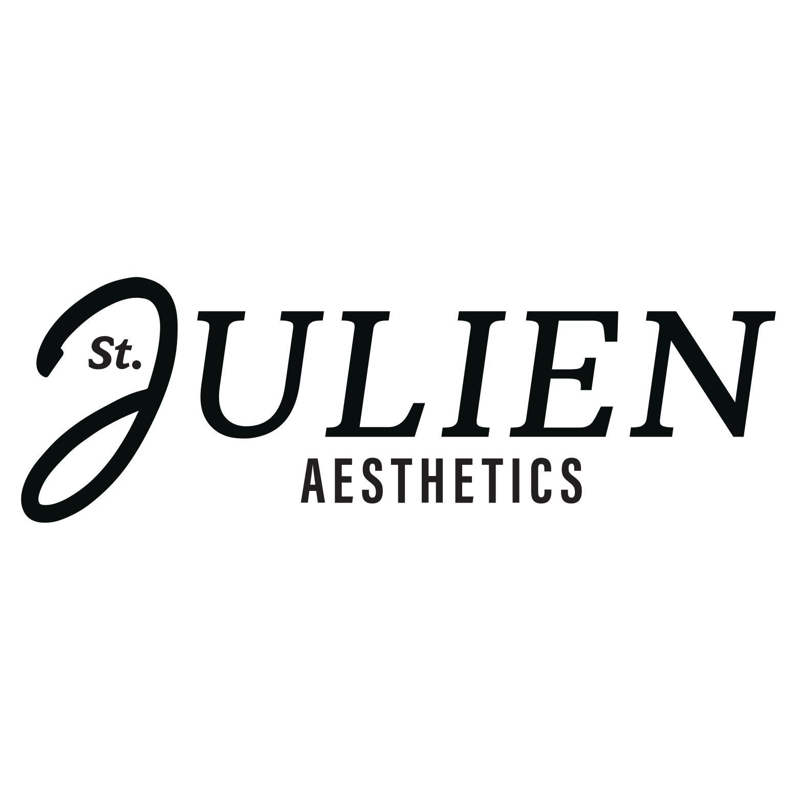 A black and white logo for julien aesthetics