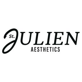 A black and white logo for julien aesthetics