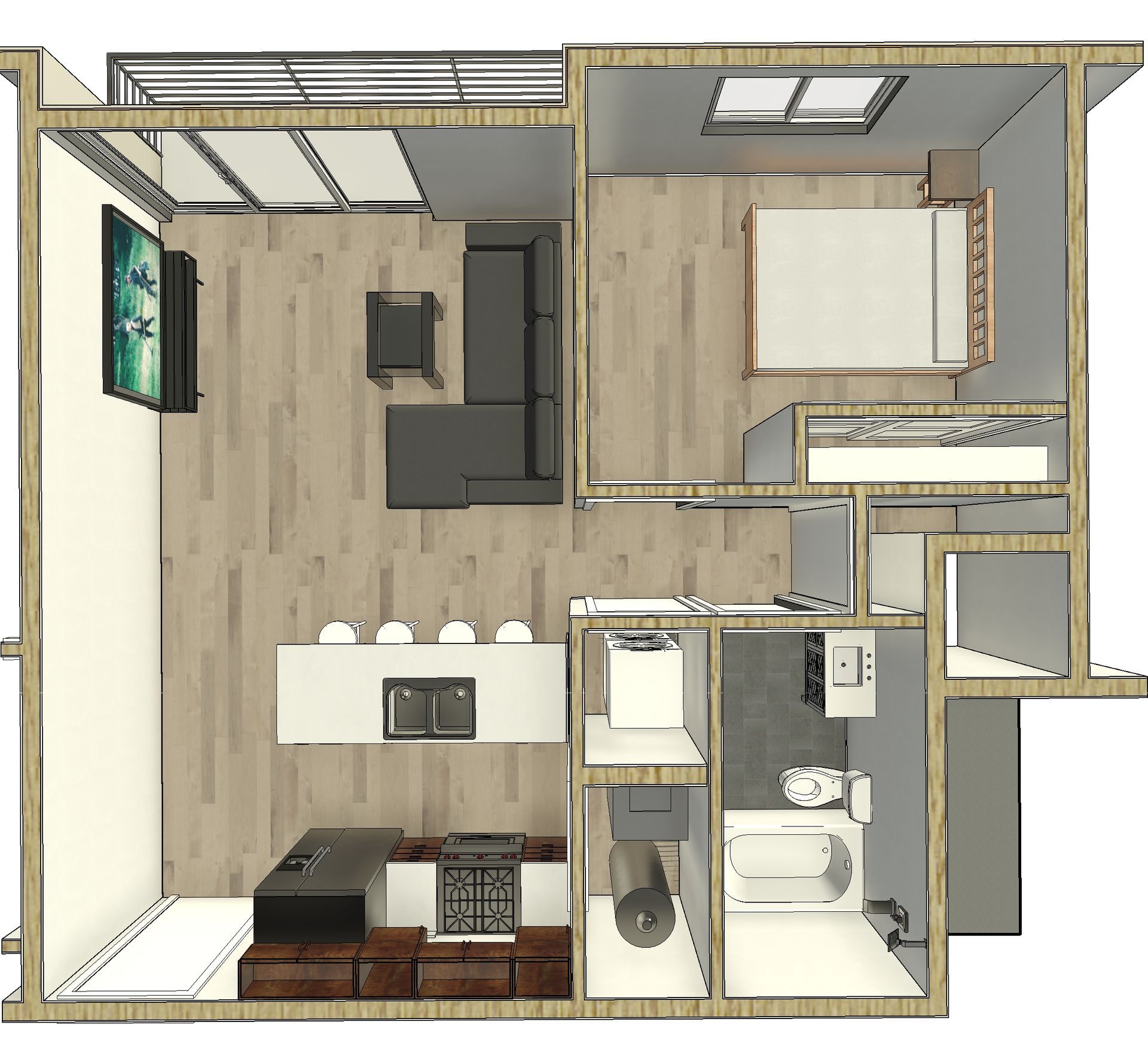 Floor plan Unit B