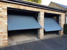 two tip up garage doors