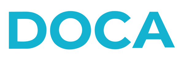 logo van doca blauw
