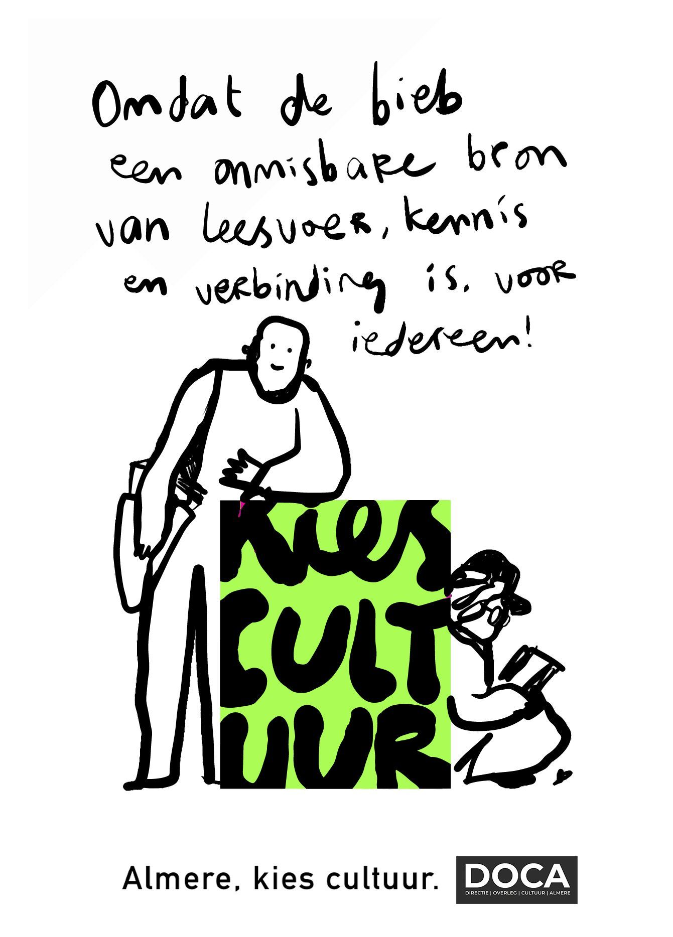 campagne artwork 'almere kies cultuur' door Melroy Bisel