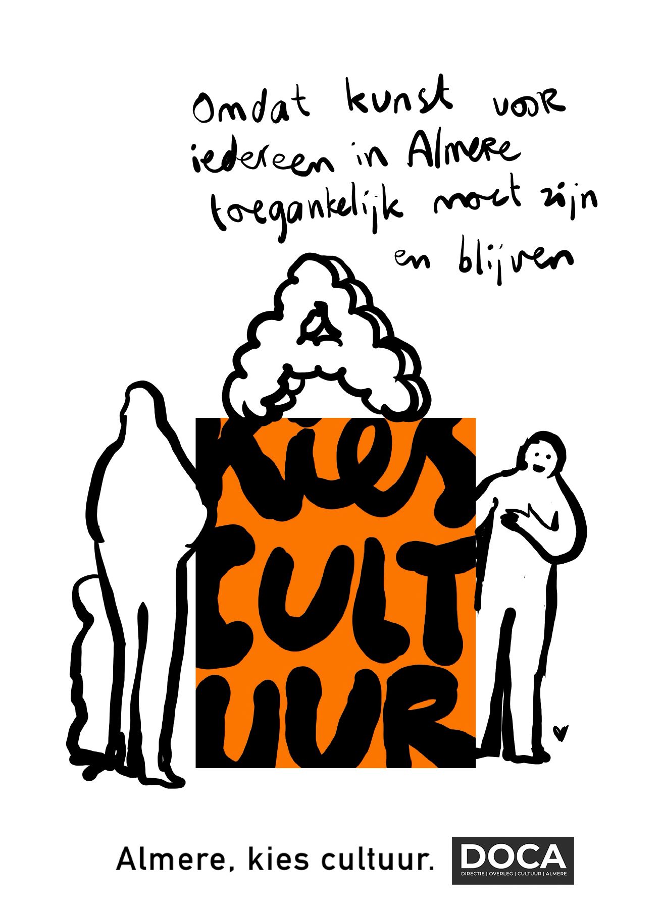 campagne artwork 'almere kies cultuur' door Melroy Bisel