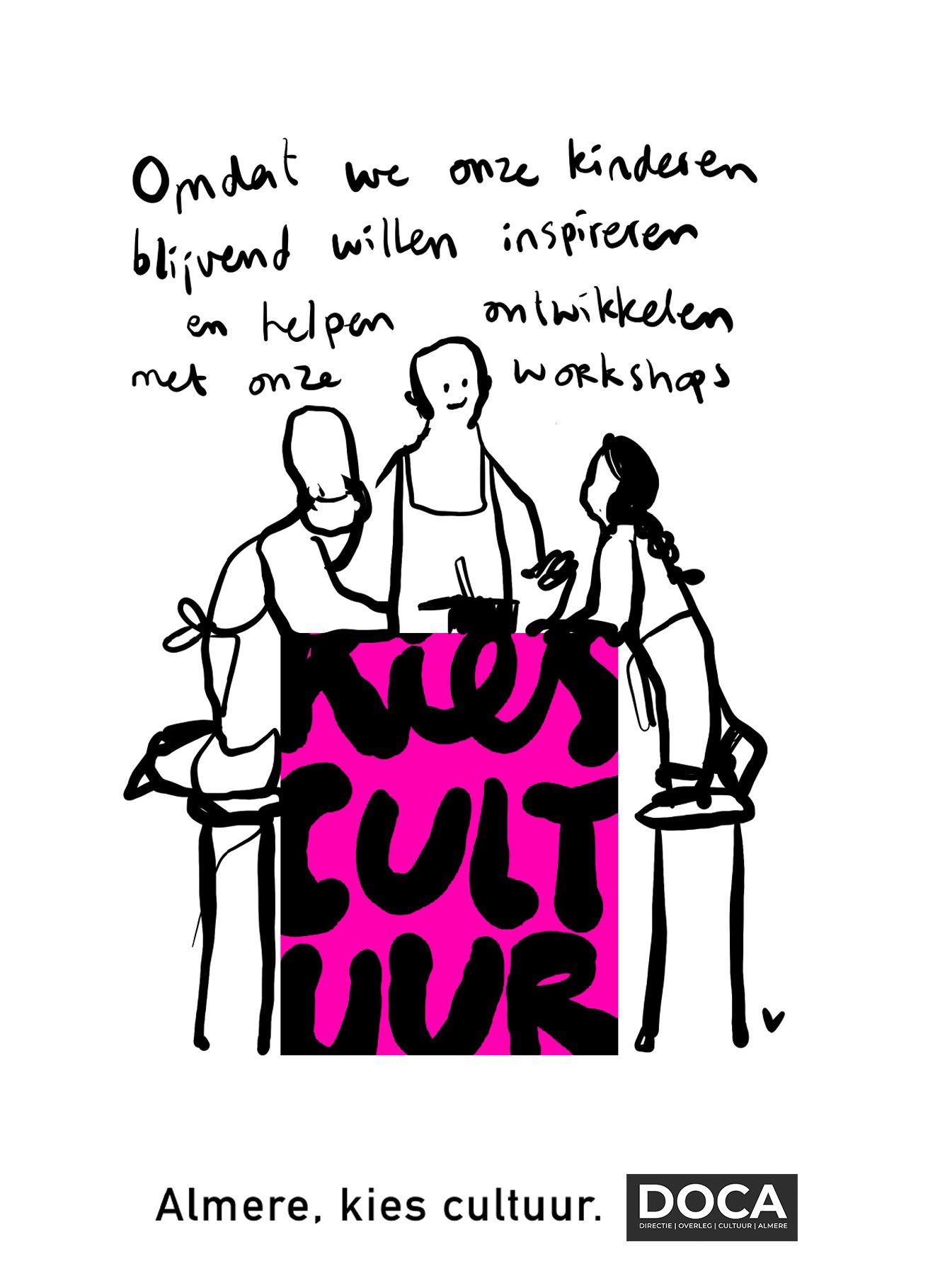 campagne artwork 'almere kies cultuur' door Melroy Bisel
