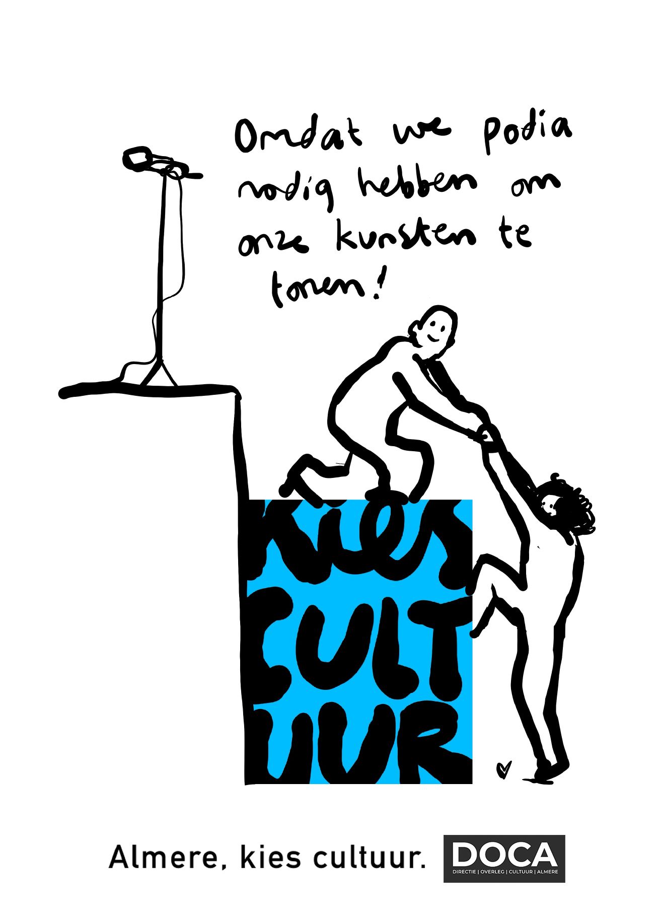 campagne artwork 'almere kies cultuur' door Melroy Bisel