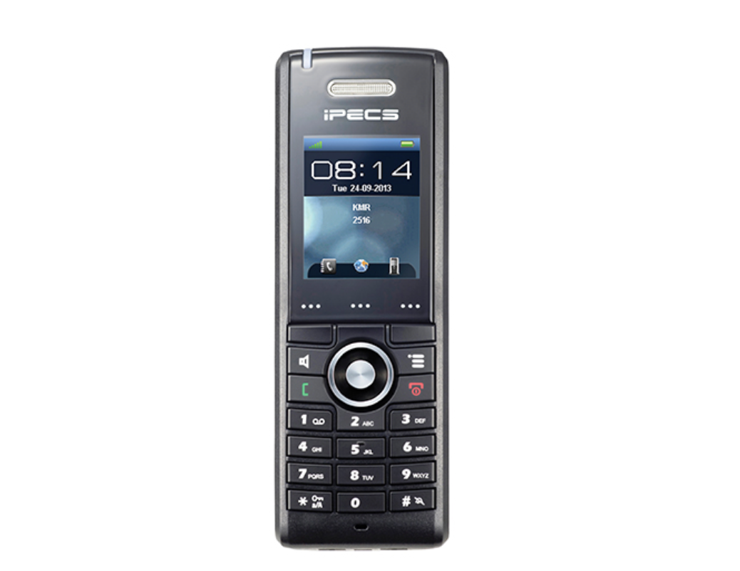 A cell phone with the time of 08:14 on the screen