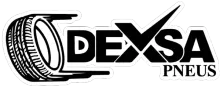 Logotipo da Dexsa Continental com texto preto e cavalo sobre fundo laranja.