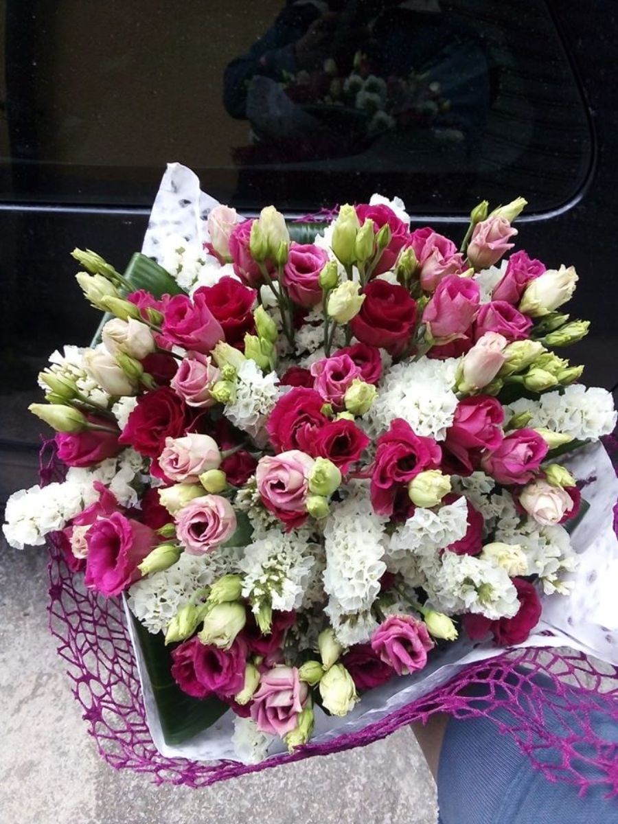 Mazzo di fiori rosa