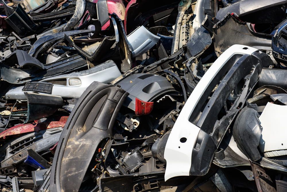 A Pile Of Car Parts Is Sitting On Top Of Each Other — Caloundra Scrap Metal in Palmwoods, QLD