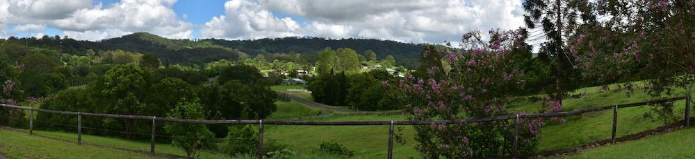 A Panoramic View Of A Field With Trees And Mountains — Caloundra Scrap Metal in Nambour, QLD