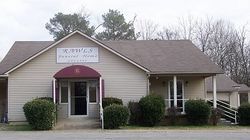 Exterior view of McPhearson-Rawls Funeral Home in Paris, TN