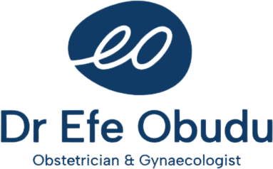 Dr Efe Obudu, specialist obstetrician and gynaecologist logo 1