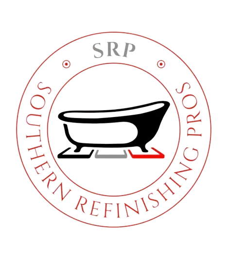Logo for Southern Refinishing Pros: a bathtub icon within a circular frame; text reads 