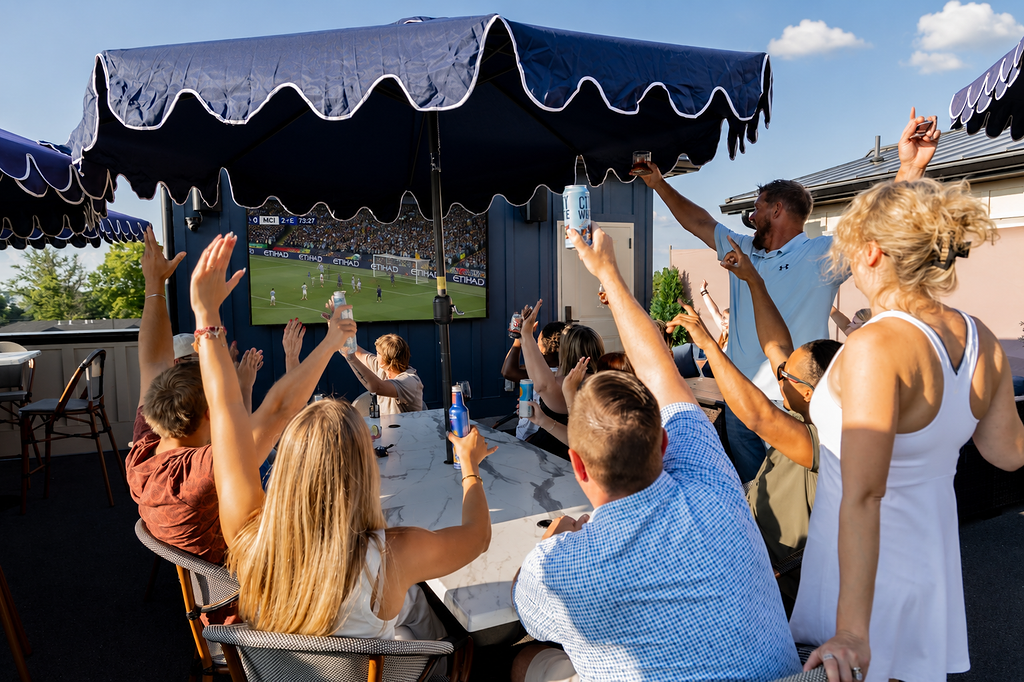 Rooftop watching Sports