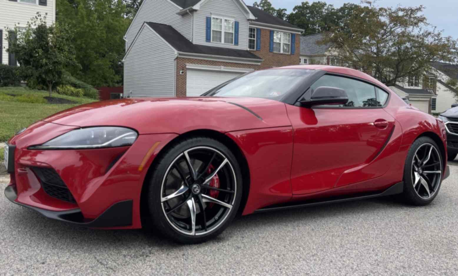 Toyota GR Supra after getting professional detailing