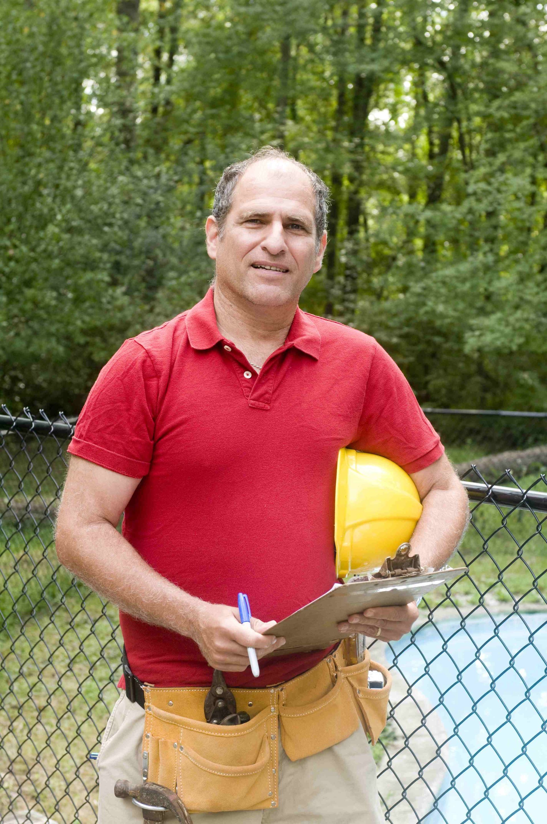 Carl Tanner planning a pool build
