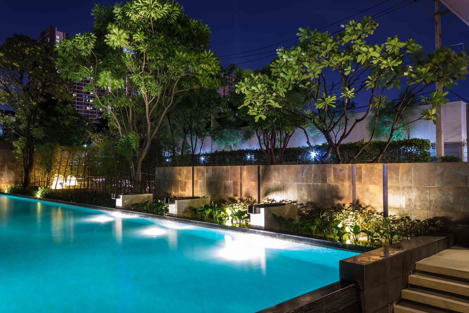 A newly renovated pool