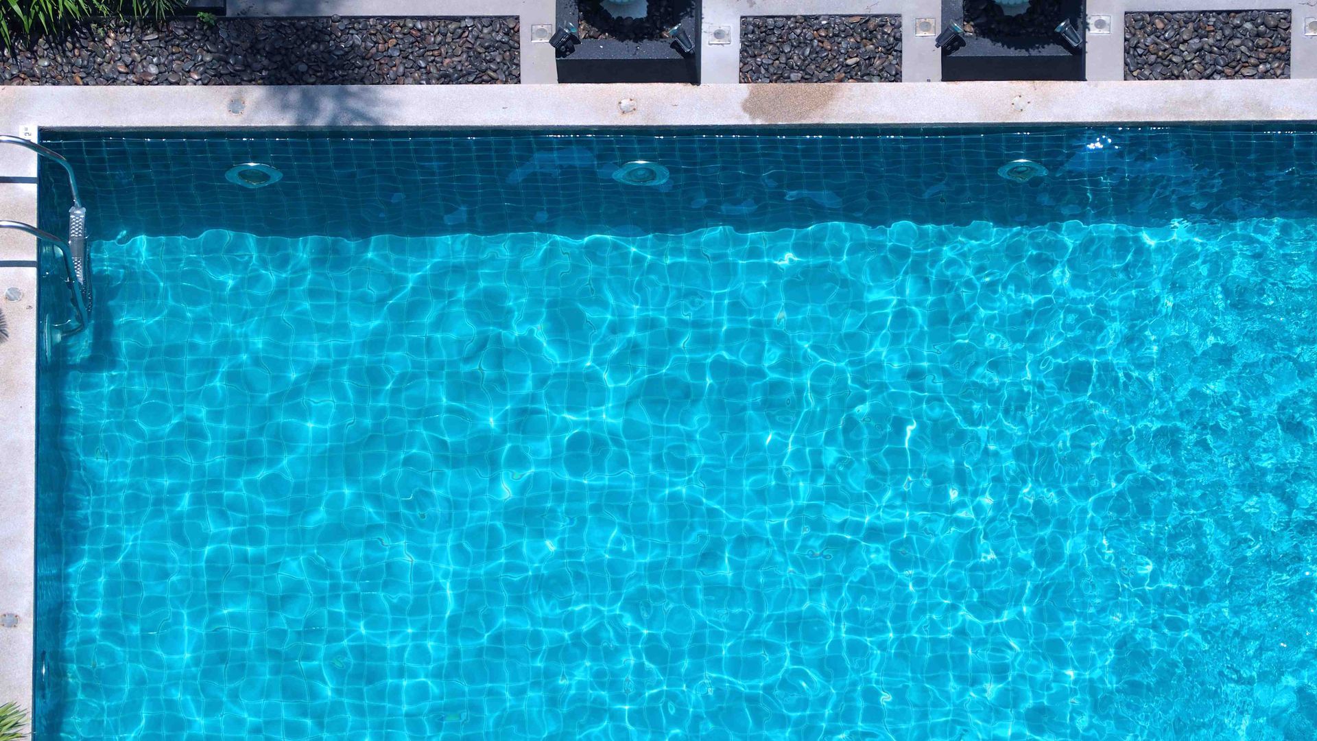 A pool with salt water