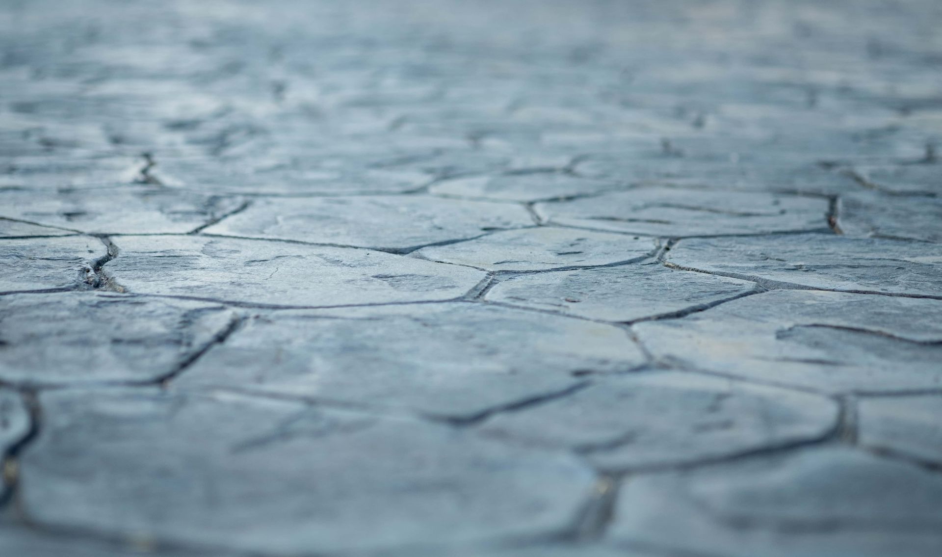 Stamped, decorative concrete